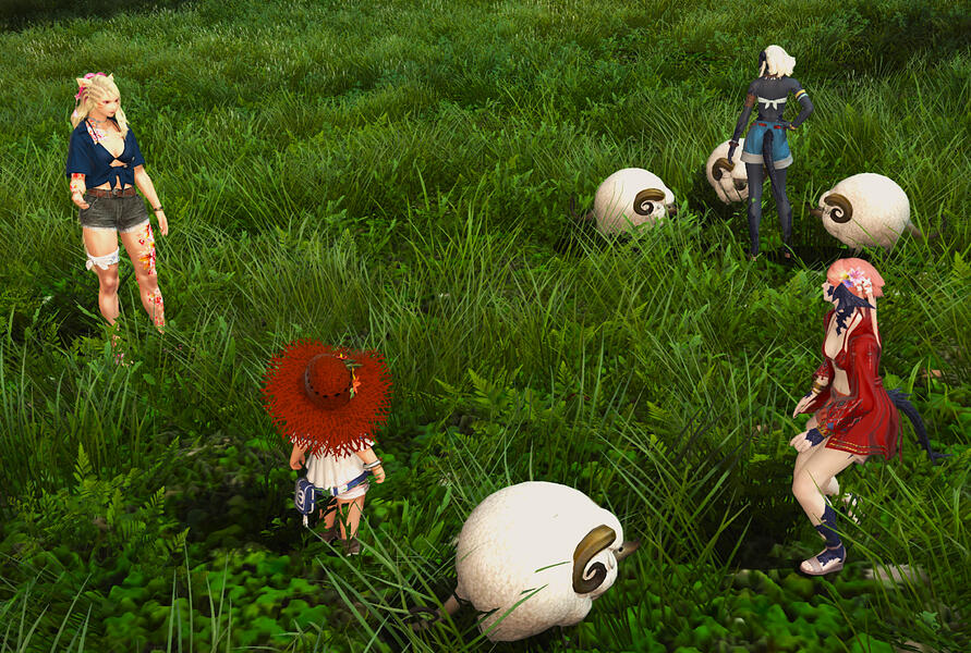 When friends come to visit.